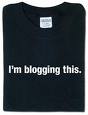 Blog tee shirt - All about blogging and expressive tee shirt