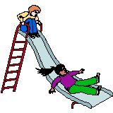 Brother in family - Brother on slide with his sister