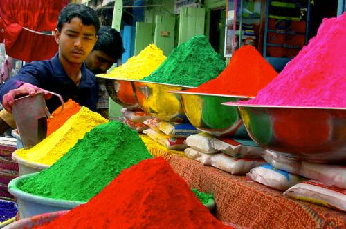 Holi - Festival of color-Holi. Origins can be traced in the Puranic age, its said that even Lord Krishna used to indulge in playing holi with Gopis. Shantiniketan-Rabindranath Tagore's abode is also a popular destination for Holi celebration in forms of sing and dance.