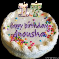 My 17th birthday - My personalized birthday cake from imagechef.com!