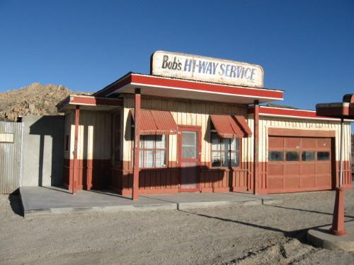 old time gasoline station - A real old time gas station built in the 1940s where people who drove through the California desert stopped to get their petrol, oil and usually directions! Well preserved it is a fun place to visit and realize how very far we have come in our inventions.