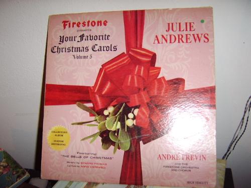 Firestone Vol5 Julie Andrews cover - Cover of my Firestone presents Your Favorite Christmas Carols Volume 5 Julie Andrews. Album available for purchase on itunes: www.ilike.com/artist/Julie+Andrews/album/Firestone+Presents+Your+Favorite+Christmas+Carols+-+Volume+5+-+Julie+Andrews