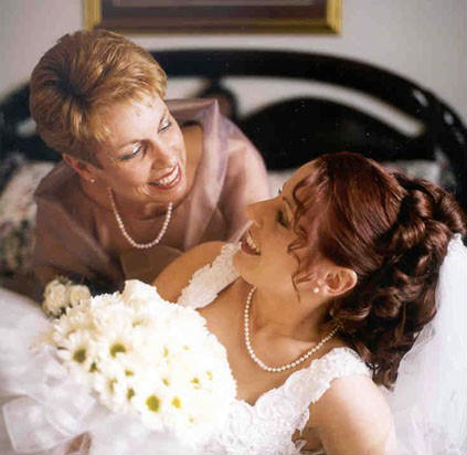 Wedding Day - Mom and daughter on her wedding day.