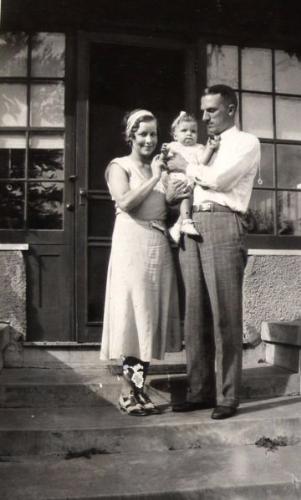 Daughter - 1931 photo of parents and daughter.