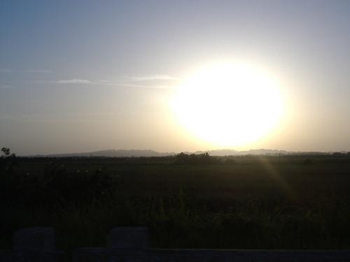 sun setting over the cuban mountains in Matanzas C - sun setting over the cuban mountains in Matanzas Cuba