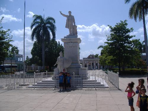 me and my guys in front of Jose Marti's statue in  - me and my guys in front of Jose Marti's statue in Cienfuegos Cuba