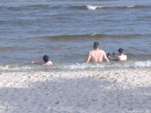my hubby and boys at Playa Larga in Cuba - my hubby and boys at Playa Larga in Cuba.. just their backs..lol