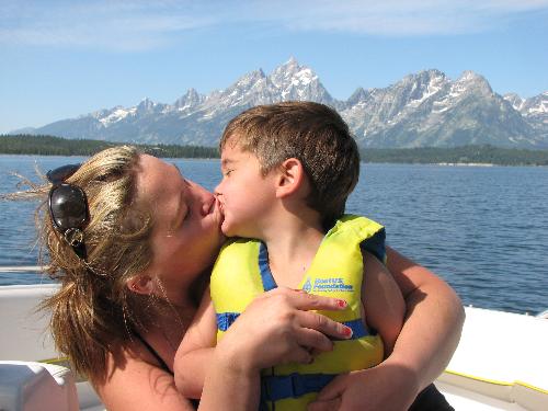 [[ Love Like Whoa ]] - Isaac and I at Jackson Reservoir outside of Jackson Hole, WY on June 2007.