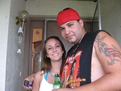 My friend Beba and her man Jason - We were at thier house in Florida