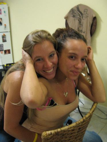 Me and Tracy  - We took this picture right before getting my first tatoo!