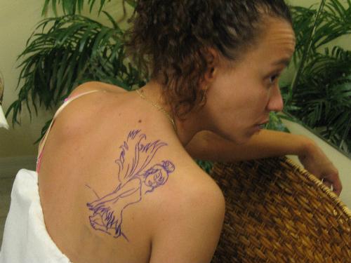 The Stencil - Here is the stencil of my first tatoo right before it was put there permantently!