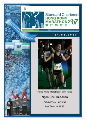 marathon - running my finishing line picture!