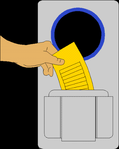 Time Clock - Cartoon sketch of a bundy or time clock.