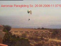 www.paragliding.es.tt - picture by the webcam of Paragliding Santa Pola, Alicante (Spanien, Spain)