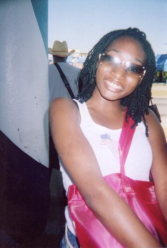 Me - This is me in Orlando Florida. I am about to get off a bus to got to Wet and Wild. This is during my senior trip. I would say only about 30 of our seniors went!