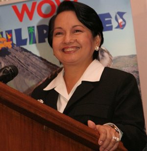The President of the Philippine Republic  - She is 14th current president in Philippines Republic and the second female president after Pres. Corazon Aquino and the daughter of former President Diosdado Macapagal.  Prior to becoming a president, Arroyo's was the country's first female vice president.