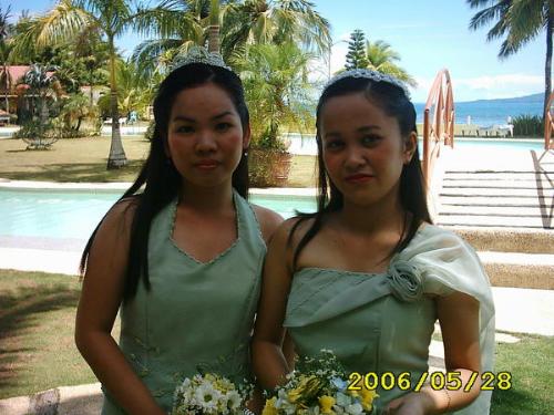 bridesmaids - me and my close friend jessica are bridesmaid on my best friends wedding.