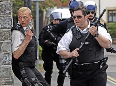 Hot Fuzz - simon pegg, nick frost, cops