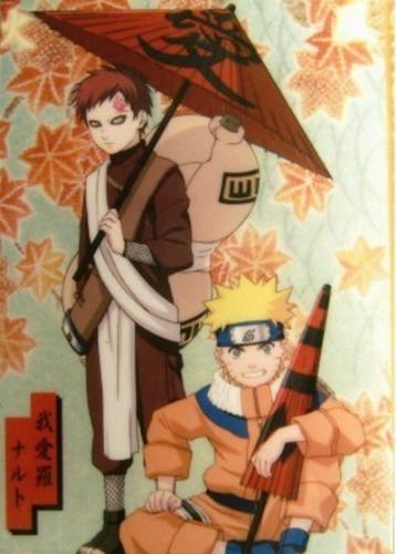 Gaara And Naruto - Once they are competitors,but now they are friends.