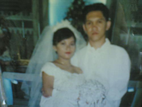 me and my husband - wedding day