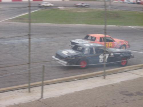 Spin Back - After racing backwards #87 spins around facing the right direction losing just 3 places in the standings.