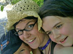 self-portrait - Myself and the kids at the zoo