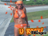 Dina in a sexy orange bikini - My boyfriend loves to take pictures of me. He thinks I have a hot rocking body and loves to tag along with his digital camera and snap photos of me. This one is on Treasure Island last year I was 43 then.