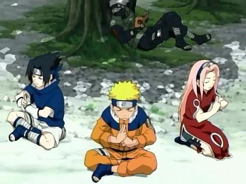 Trio - Sakura, Sasuke and Naruto.