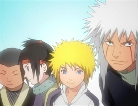 Jiraiya's Team - Jiraiya's team he taught when the 4th hokage was little.