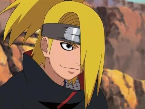 Deidara - Deidara planning something.