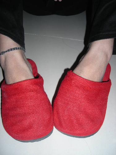 The Red SLippers - during our boss' birthday surprise :)