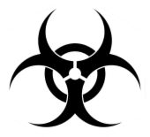 biohazard in black - It's a pick of the biohazard