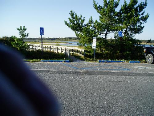 accessible boardwalk -  This accessible boardwalk crosses the meadows and leads to a choice fishing and birdwatching spot. Accessible parking provides spectacular views and sunsets.