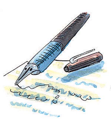 pen - write with pen