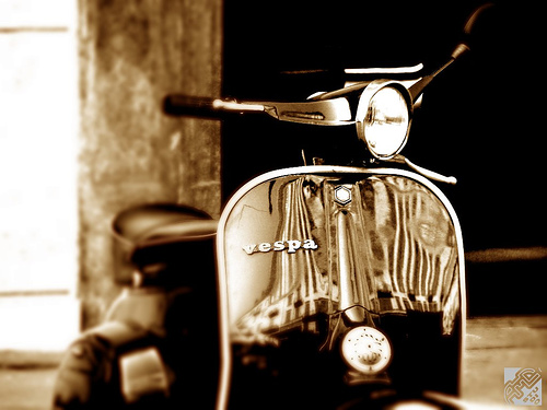 vespa - beautiful view of a vespa