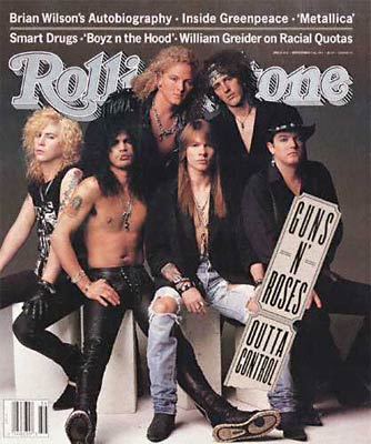 Guns N' Roses on the cover of Rolling Stone Magazi - Guns N' Roses on the cover of Rolling Stone Magazine