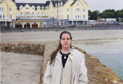 MaryAnn in Salt Hill, County Galway, Ireland. - Here I am, on my honeymoon, in Salt Hill, County Galway, Ireland. Balmy weather, indeed, during the last two weeks of August!!!
