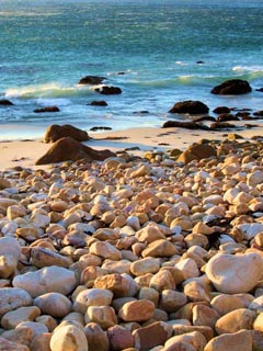 sea side - small stones laying on the beach!!!