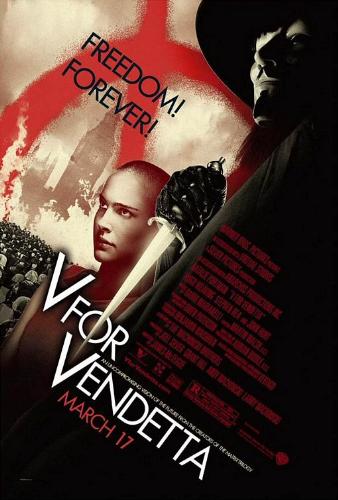 V for Vendetta Poster - This is a European Poster for the Movie.