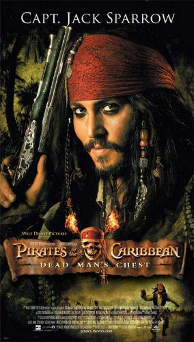 Dead Man's Chest - Capt. Jack Sparrow - teaser poster for the Movie