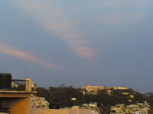 my city - this beautiful picture shows light of sun. this is the canvas of god.
