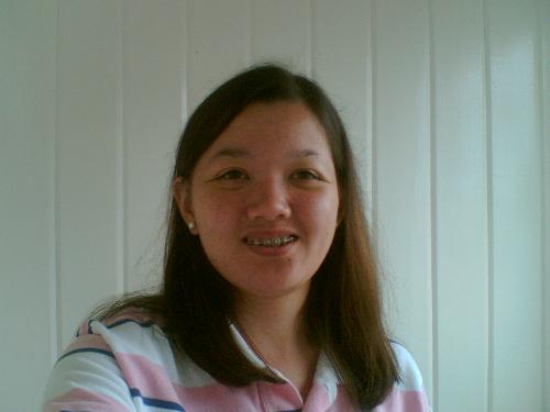 Me - Taken inside the CR of Breakfast at Antonio's in Tagaytay City.