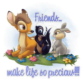 bambi and friends - bambi with his friends