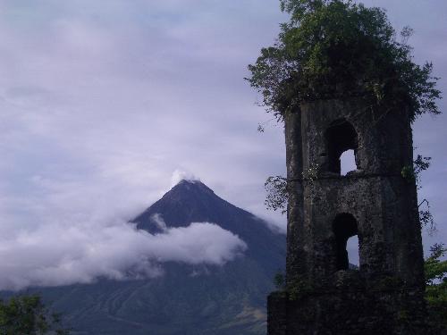 mayon volcano - mayon volcano is located in the bicol region of the philippines known for its almost perfect cone. :)