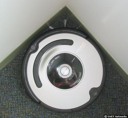 iRobot's new 'robust' Roomba - To solve the problem of getting a round object into a square hole, iRobot modified the robot's extending brush. The Roomba 500 series features a six-arm rotating brush that tilts at an angle while rotating to get dust out of corners.