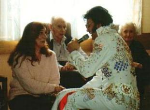 Elvis impersonator - Elvis impersonator at Nursing Home