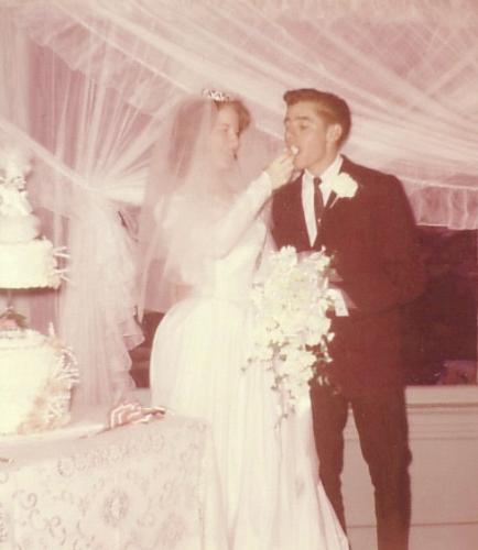 August 15, 1964 -- 43 years! - The start of something big! We look like such BABIES!... but we made it work!