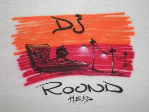 Airbrush art - Airbrush-sketch on t-shirt
