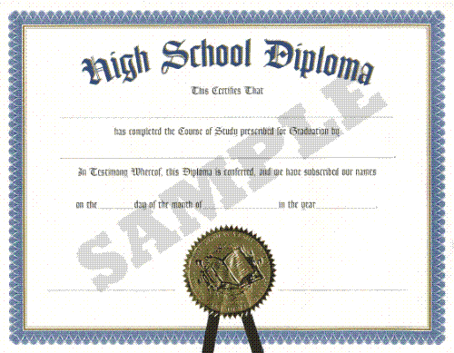 highschool diploma - highschool diploma sample