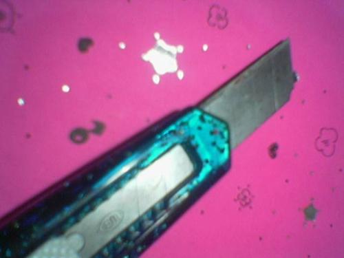 Blade. - Took a pic. Emo-ish. :]